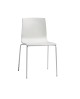 Chaise blanche pour espace collectif de face 