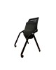 Chaise rabattable sur roulette Kendo coloris blanc ou noir