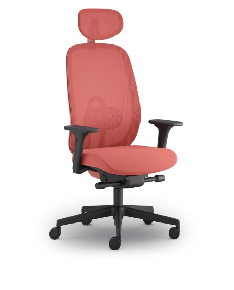 Fauteuil ergonomique Cedre couleur corail, vert et noir à La Réunion 974