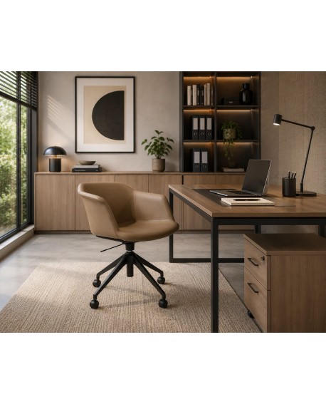 Fauteuil de reception sur roulette Lounge pour vos bureaux à La Réunion