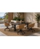 Fauteuil de reception sur roulette Lounge pour vos bureaux à La Réunion